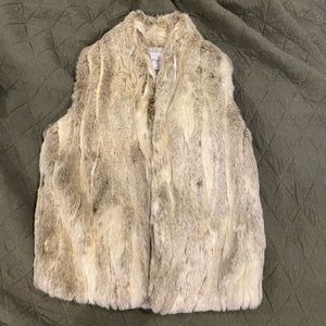BCBGeneration faux fur vest